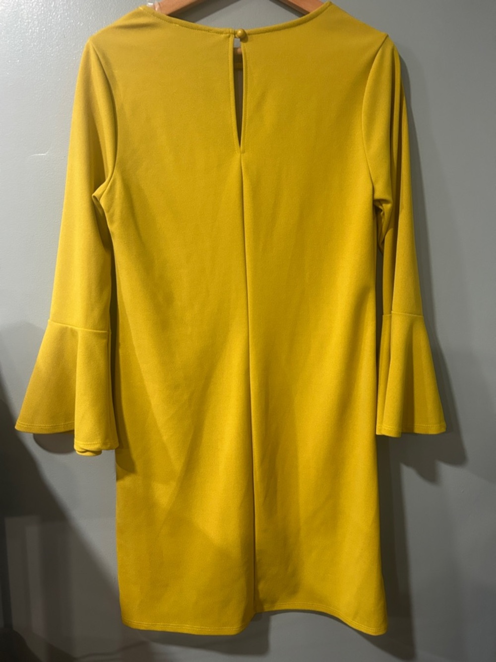First Love Yellow Bell-Sleeve Shift Dress - Picture 3 of 3